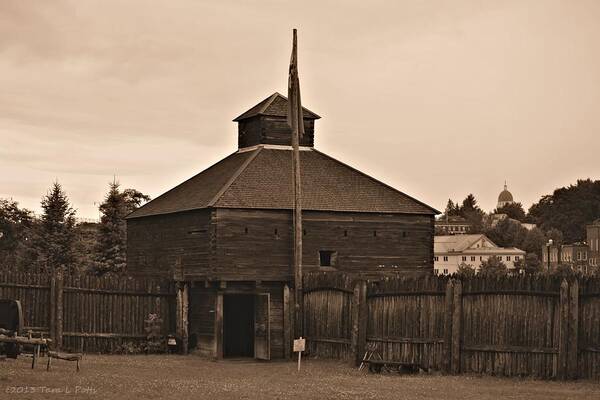 Fort Western Art Print featuring the photograph Fort Western by Tara Potts