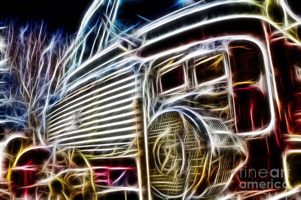 Engine Five Art Print featuring the photograph Fractalius Engine Five by Jim Lepard