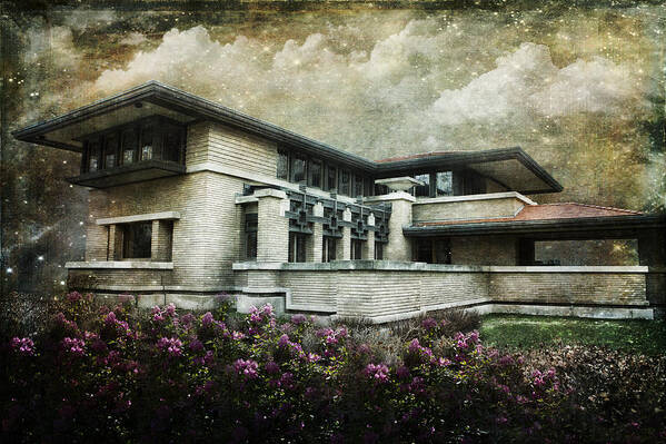 Evie Art Print featuring the photograph Frank Lloyd Wright 1909 by Evie Carrier