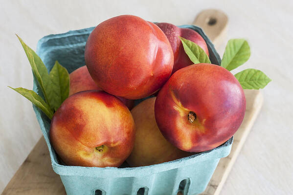 Nectarines Art Print featuring the photograph Fresh Nectarines by Rich Franco