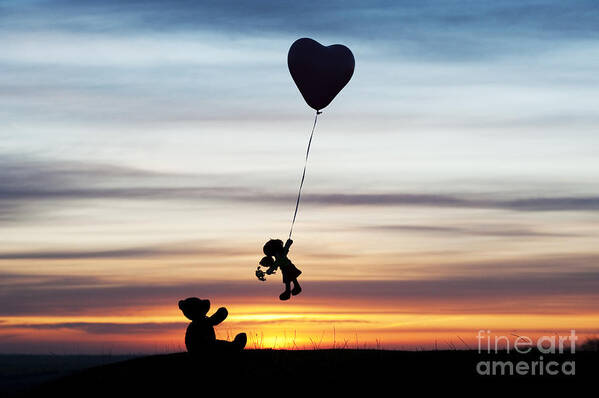 Teddy Bear Art Print featuring the photograph Friends by Tim Gainey