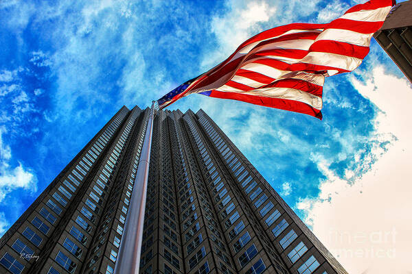 American Flag Art Print featuring the photograph From a Different Perspective II by Rene Triay FineArt Photos