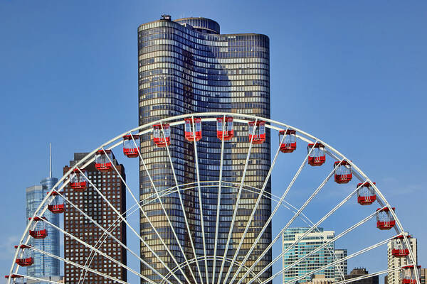Chicago Art Print featuring the photograph From Navy Pier by Nikolyn McDonald