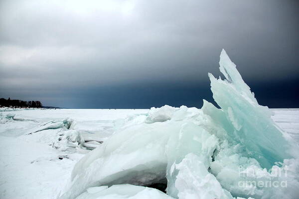 Lake Superior Art Print featuring the photograph Frozen by A K Dayton