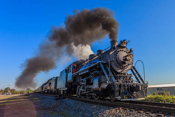 Train Art Print featuring the photograph Full Steam Ahead by Keith Allen