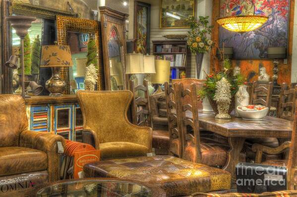 Hdr Art Print featuring the photograph Furniture Corner by Mathias 