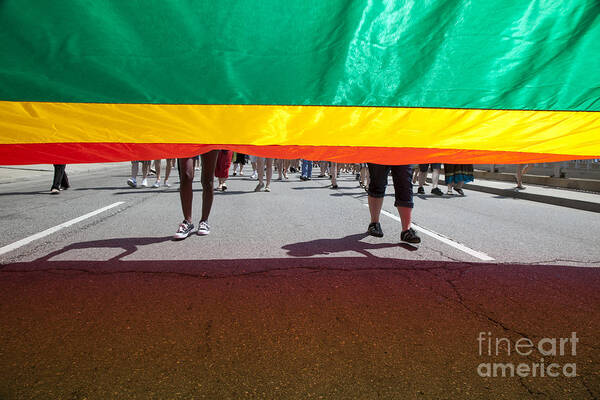 Gay Art Print featuring the photograph Gay Pride Parade by Jim West