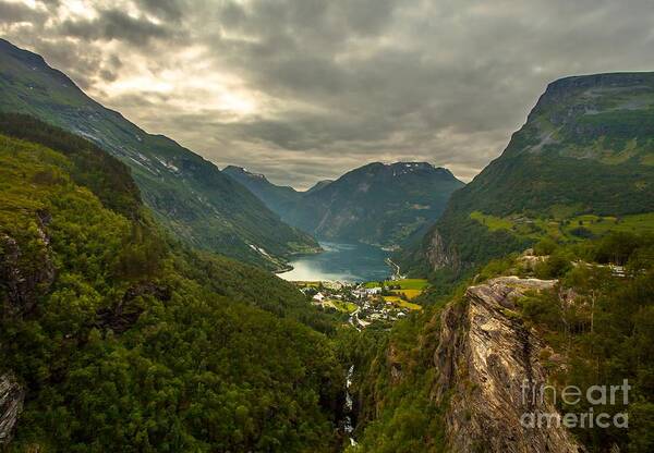 Geiranger Art Print featuring the photograph Geiranger by Rose-MariesPictures