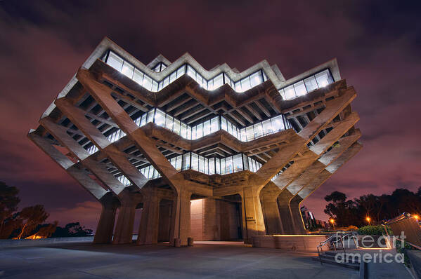 Geisel Art Print featuring the photograph Geisel Library by Eddie Yerkish