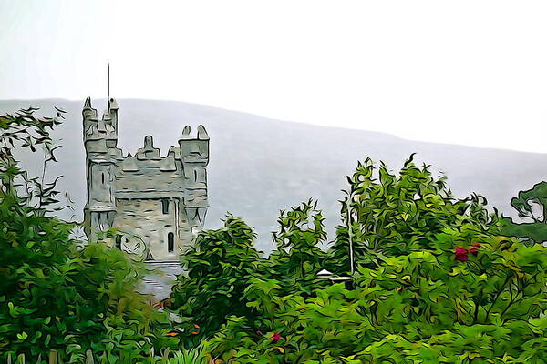 Tower Art Print featuring the photograph Glenveagh by Norma Brock