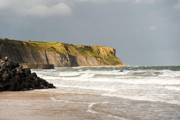 D Day Art Print featuring the photograph Gold Beach Cliffs by Earleliason