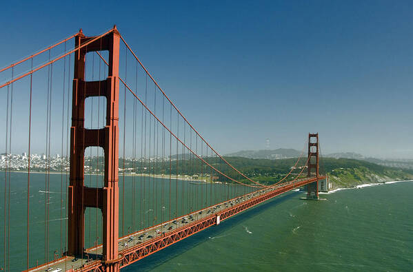 Flpa Art Print featuring the photograph Golden Gate Bridge by Mark Newman