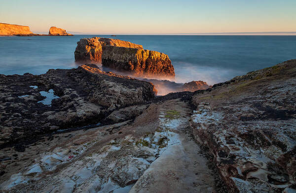 Landscape Art Print featuring the photograph Golden Rock by Jonathan Nguyen