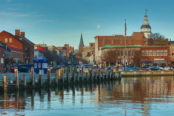 Annapolis Art Print featuring the photograph Good Morning Downtown by Jennifer Casey