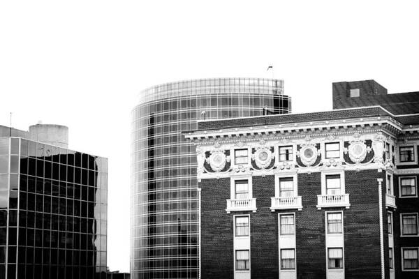 City Art Print featuring the photograph Grand Rapids 15 Black and White by Scott Hovind