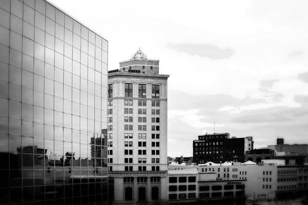 City Art Print featuring the photograph Grand Rapids 20 Black and White by Scott Hovind