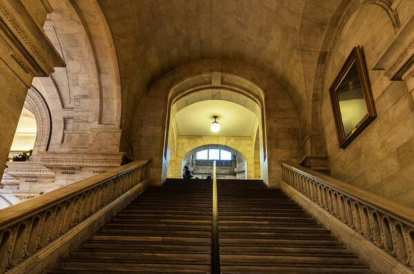 Nyc Art Print featuring the photograph Grand Staircase by Roni Chastain
