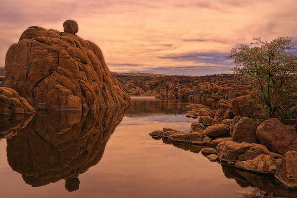 Granite Dells Art Print featuring the photograph Granite Dells by Priscilla Burgers