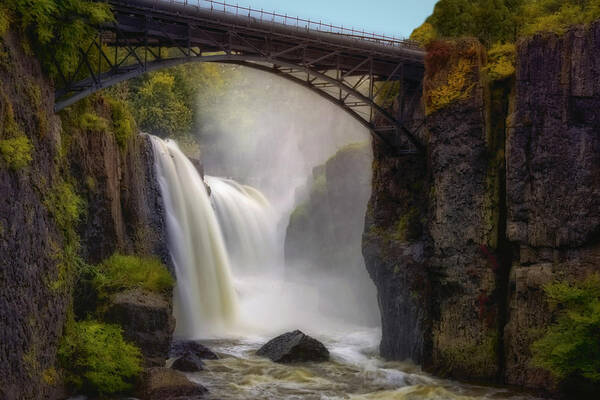 Paterson Great Falls National Historical Park Art Print featuring the photograph Great Falls Mist by Susan Candelario