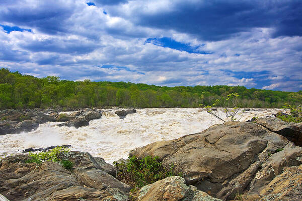 Great Falls Art Print featuring the photograph Great Falls White Water #6 by Stuart Litoff