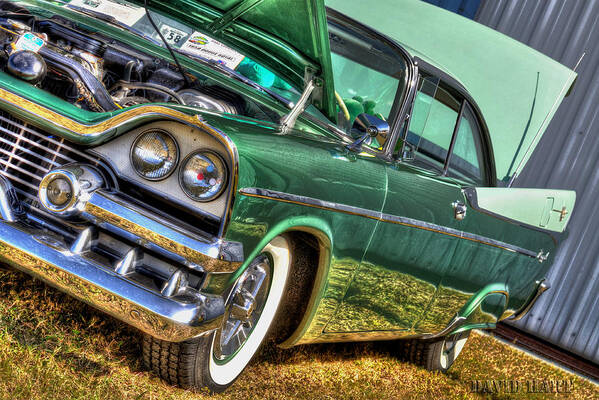 Hdr Art Print featuring the photograph Green Machine by David Hart