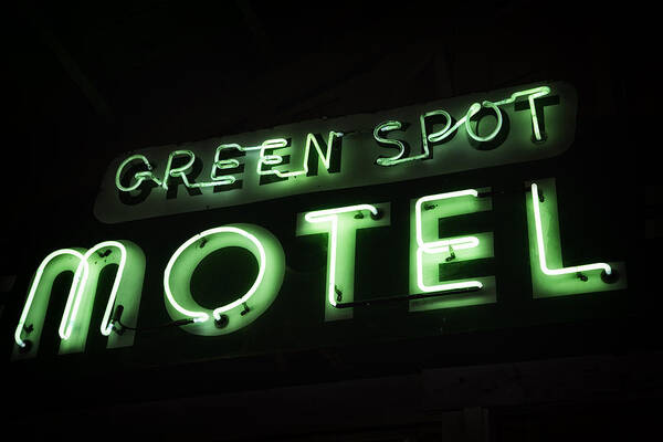 Art Art Print featuring the photograph Green Spot Motel by Gigi Ebert