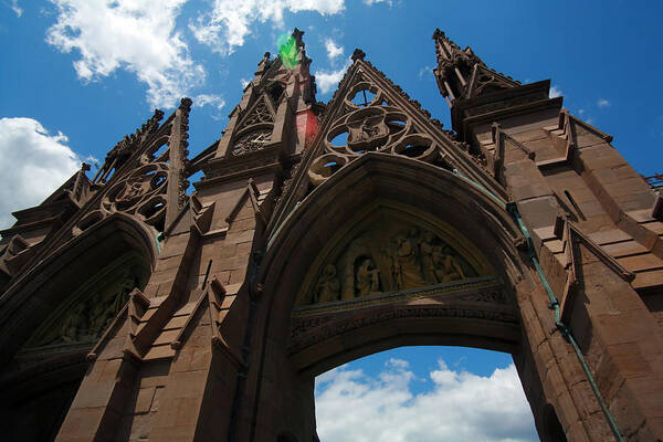 Green Wood Cemetery Art Print featuring the photograph Green Wood Cemetery Arch by Keith Thomson