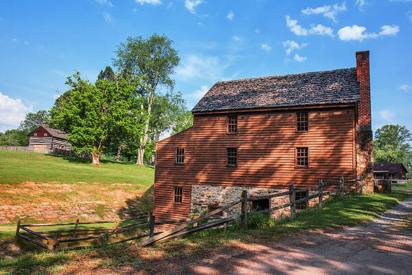 Jackson's Mill Art Print featuring the photograph Gristmill at the Farmstead by Mary Almond