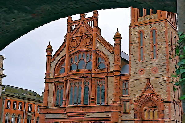 Guild Hall Art Print featuring the photograph Guildhall in Londonderry Northern Ireland by Norma Brock