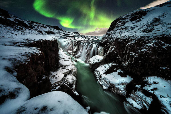 Iceland Art Print featuring the photograph Gullfoss by David Mart??n Cast??n