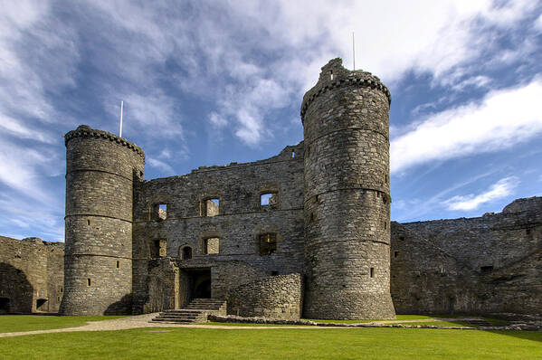 Harlech Castle Wales Art Print featuring the photograph Harlech Castle Wales 1 by Paul Cannon