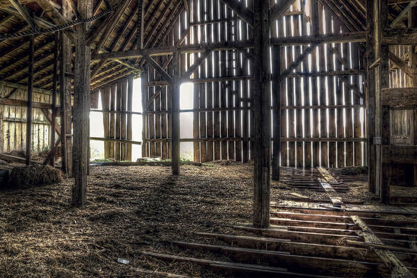 Barn Art Print featuring the photograph Hay Loft 2 by Scott Norris Barn Art Print featuring the photograph Hay Loft 2 by Scott Norris
