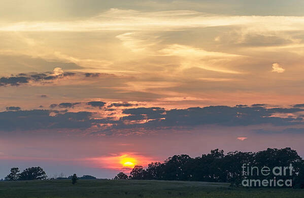 Sunset Art Print featuring the photograph Heavy Atmosphere by Dan Hefle