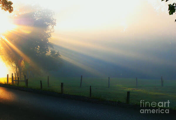 Sunrise Art Print featuring the photograph His Light II by Douglas Stucky