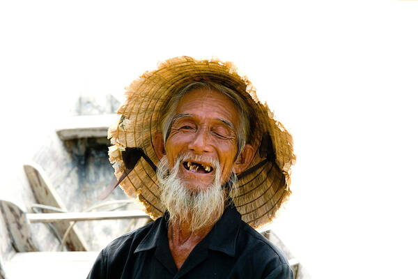 Close-up. Unesco Art Print featuring the photograph Hoi An Fisherman by David Smith