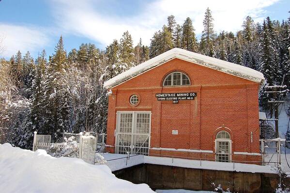 Dakota Art Print featuring the photograph Homestake Hydro-Electric by Greni Graph