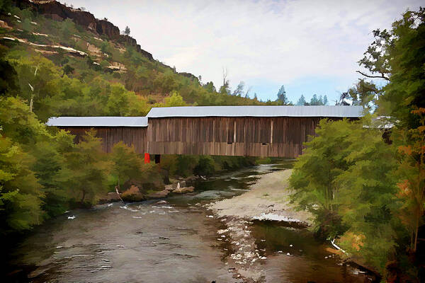 Chico Art Print featuring the photograph Honey Run covered Bridge by Ron Roberts