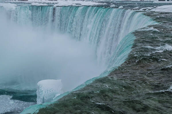 Canada Art Print featuring the photograph Horseshoe Falls Ice Formations by Ray Sheley