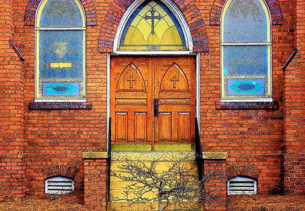 Digital Art Art Print featuring the photograph House of God by Rodney Lee Williams