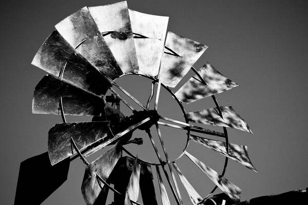 Windmill Art Print featuring the photograph How the West Was Won by Roger Passman