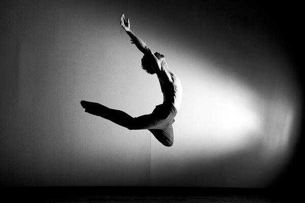 Ballet Dancer Art Print featuring the photograph Human Flight by Amygdala imagery