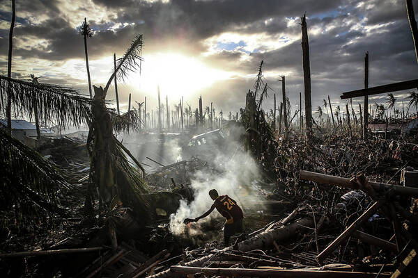 Legacycollection Art Print featuring the photograph Humanitarian Efforts Continue Following by Dan Kitwood