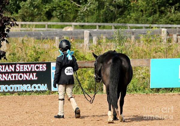 Horse Art Print featuring the photograph Hunter Walk by Janice Byer