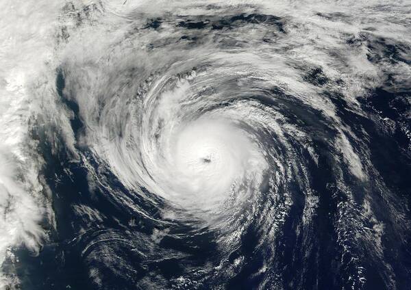 Blowing Art Print featuring the photograph Hurricane Humberto, 2001 by Science Photo Library
