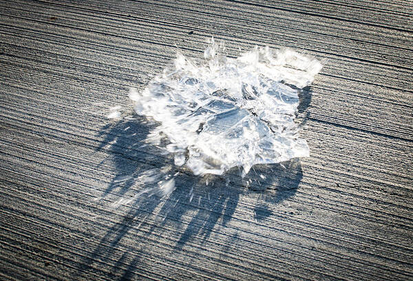 Ice Art Print featuring the photograph Ice Sheet Bursting Into Shards by Andreas Berthold