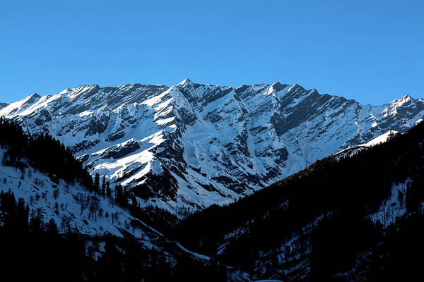 Tranquility Art Print featuring the photograph Icy Mountains, Shima Manali, India by Nishanth Jois