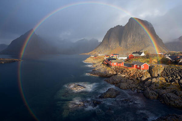 Norway Art Print featuring the photograph In The Rainbow by Nicolas Schneider