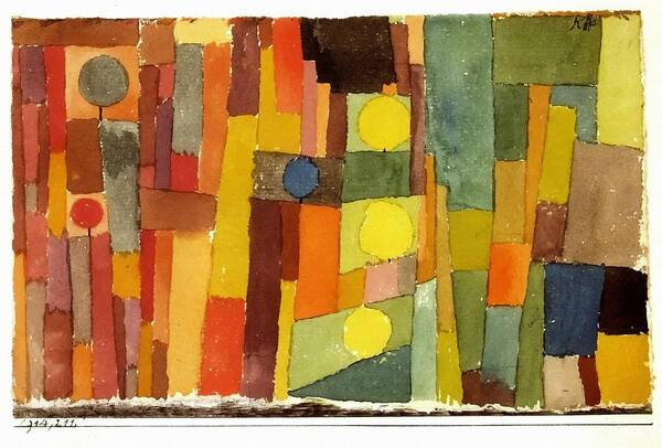 Paul Klee Art Print featuring the painting In The Style Of Kairouan by Paul Klee