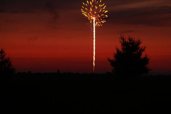 Fireworks At Sunset Art Print featuring the photograph Independence Day 2013 2 by Scott Hovind
