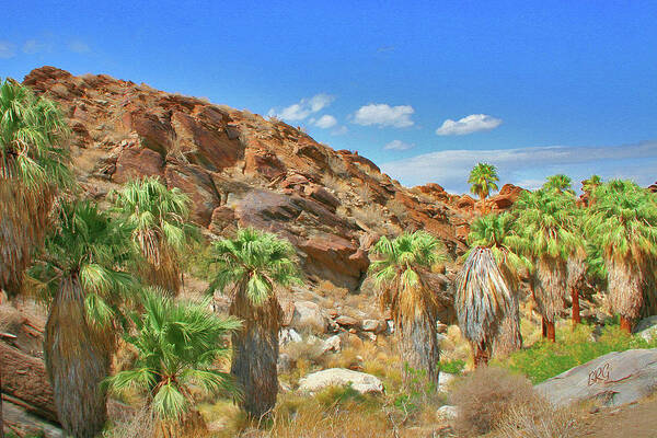 Landscape Art Print featuring the photograph Indian Canyons View In Palm Springs by Ben and Raisa Gertsberg